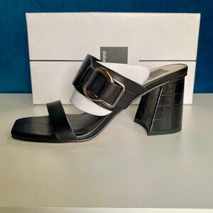 Dolce Vita Palyce Chunky Block Heel Sandals, Black 8.5, New in Box